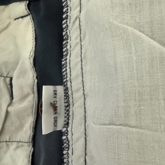 Tommy Bahama Shorts Men 42 Navy Relax 100% Silk Flat Front TB Logo Casual - Picture 8 of 9